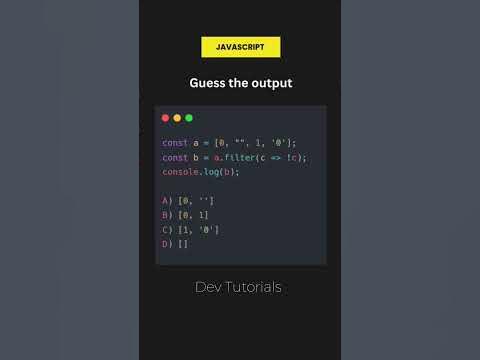 JavaScript interview question. Guess the output. #javascript #interview ...