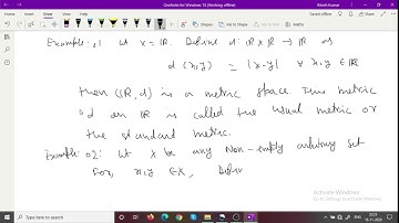 Usual and discrete metric space