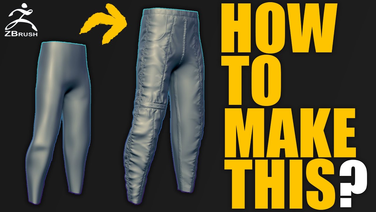 sculpting pants in zbrush