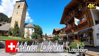 Adelboden to Leukerbad via Lötschberg Tunnel, Switzerland 🇨🇭