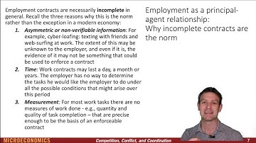 Chapter 11- Screencast 11.2 - Employment as a principal-agent relationship