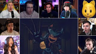 YouTubers Reaction To Ink Demon's First Voice and Appearing | Bendy and the Dark Revival