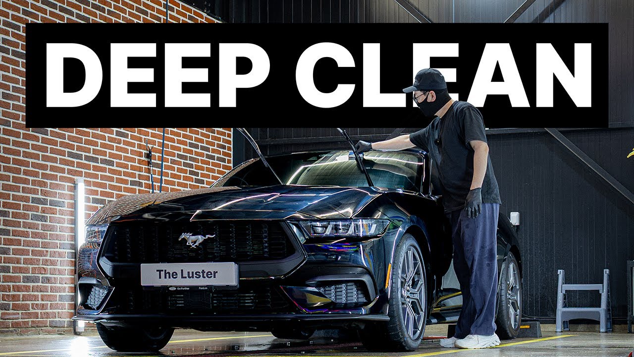 Dirty Ford Mustang exterior clean l 머스탱 외부 딥클린, 웁시 유막제거&발수코팅 [4K]