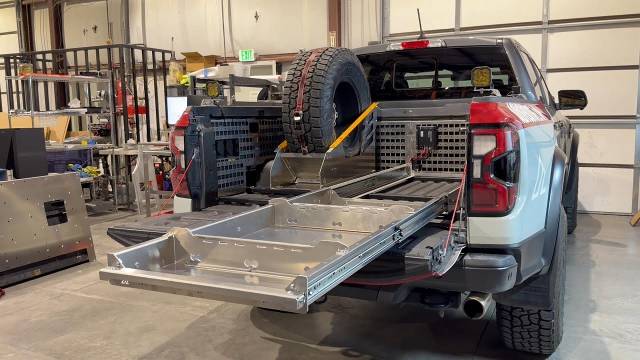 Ford Ranger Aluminum Bed Slide - YouTube