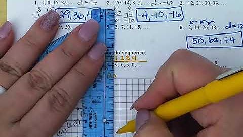 4.7 Notes - Arithmetic Sequences