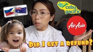 DID I GET MY MONEY BACK? COVID19 CANCELLED FLIGHTS (CEBU PACIFIC & AIRASIA) FILIPINA AUSTRALIAN VLOG