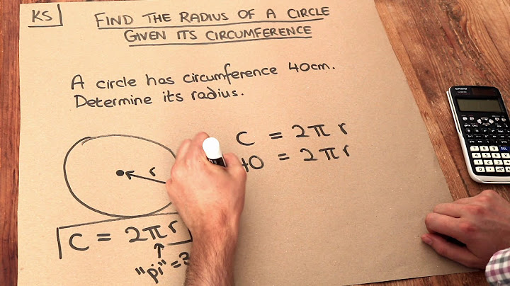 How to find the radius of a circle with circumference