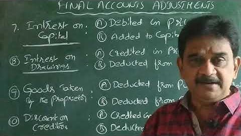 Final Accounts |Adjustments | Part 7 | In Telugu | By Sriram Ca Academy Subbu
