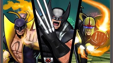 Ultimate Marvel vs Capcom 3: Wolverine, Iron Fist, and Nova arcade playthrough
