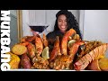 GIANT CRAB LEGS + SEAFOOD BOIL MUKBANG no | STORY TIME