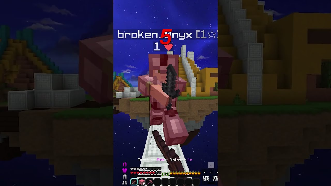 POV 6 Hit Combo Minecraft Bedwars Pvp