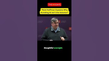Reid Hoffman Explains Why Avoiding AI Isn’t the Solution.#linkedin #founder #ai #technology #ethics