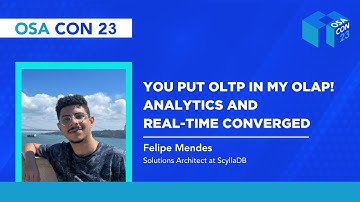 You put OLTP in my OLAP! Analytics and Real-time Converged