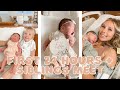 first 24 hours with a newborn + siblings meet || bringing newborn home