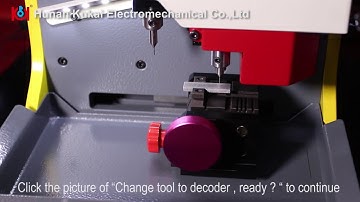 How to do calibrate SEC E9 #1 Jaw Car key clamp