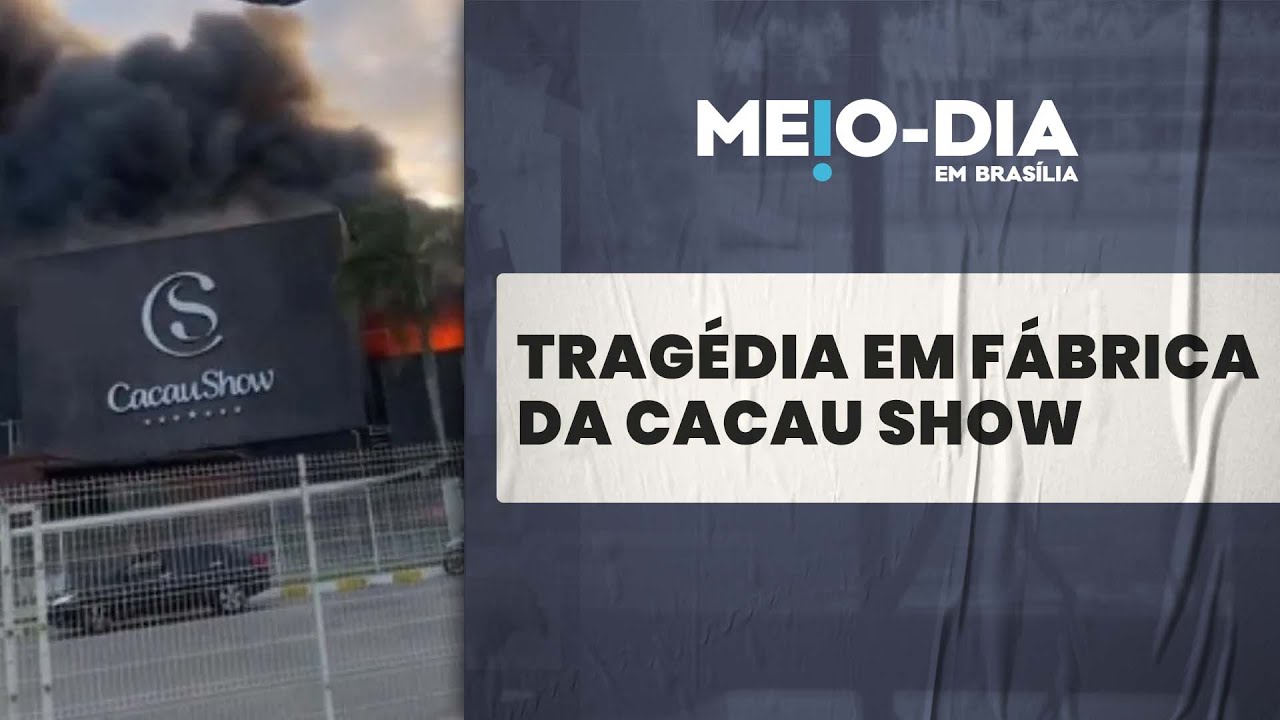 Incêndio toma fábrica da Cacau Show no Espírito Santo