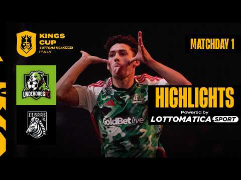 UNDERDOGS FC vs ZEBRAS FC | Highlights | Round 1 | KINGS CUP LOTTOMATICA.SPORT ITALY