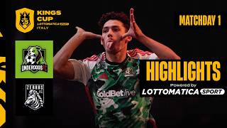 UNDERDOGS FC vs ZEBRAS FC | Highlights | Round 1 | KINGS CUP LOTTOMATICA.SPORT ITALY