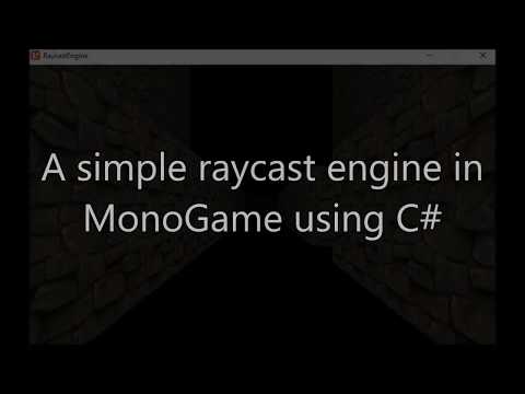 A simple raycast engine in MonoGame C#
