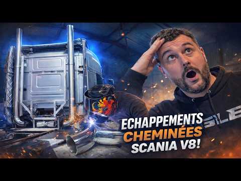 On fabrique un ÉCHAPPEMENT SUR MESURE sur notre SCANIA V8 ! (Episode 1)