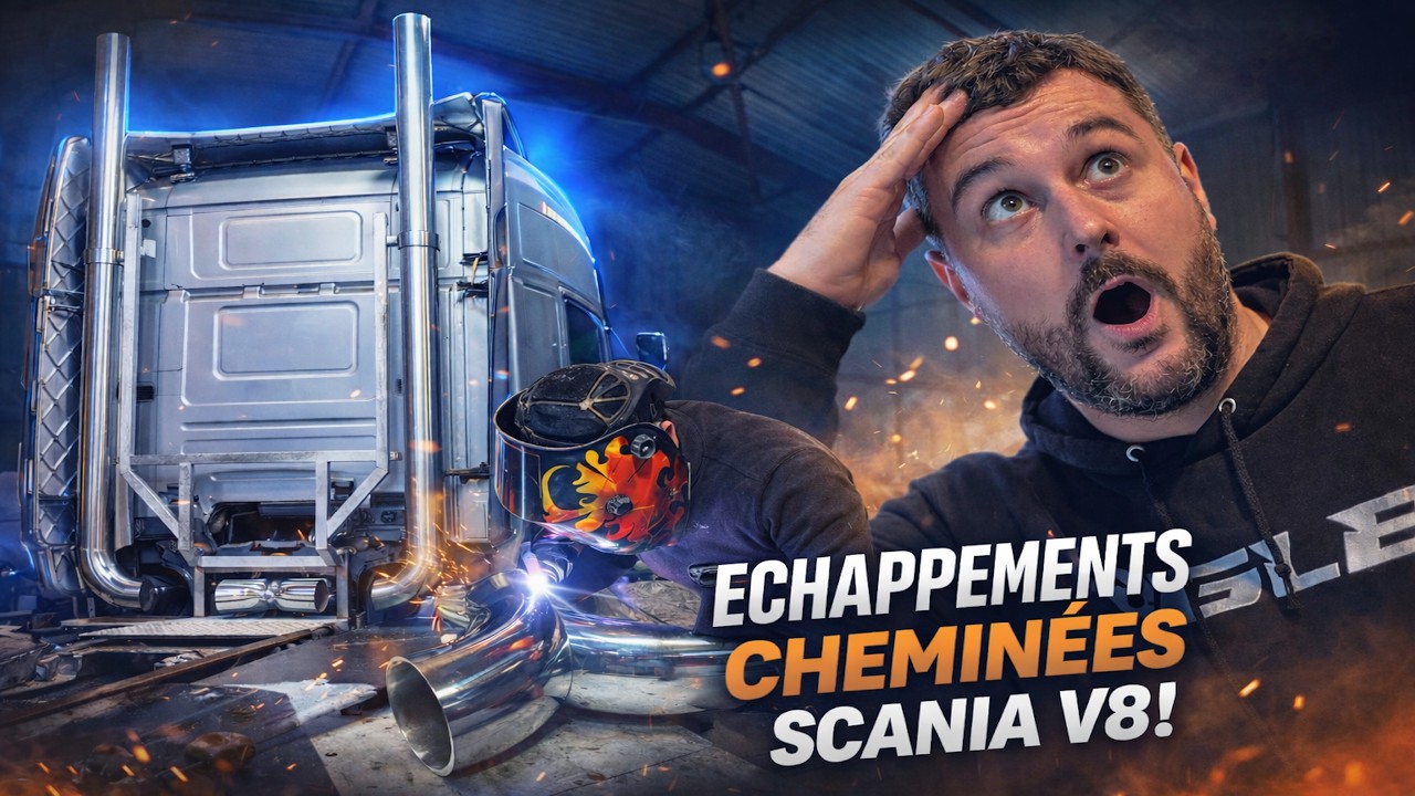On fabrique un ÉCHAPPEMENT SUR MESURE sur notre SCANIA V8 ! (Episode 1)