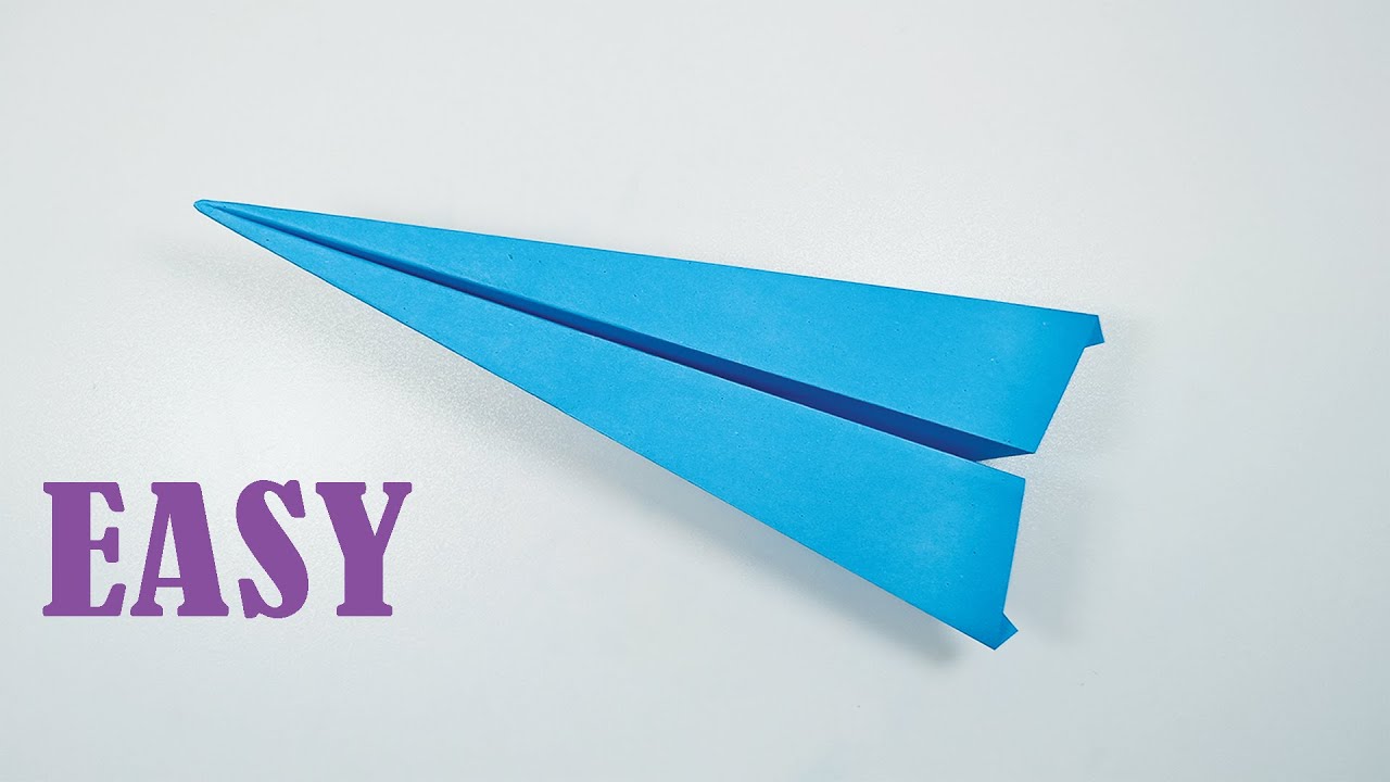 How to make a paper airplane THAT FLIES FAR -Easy Best Origami Paper ...