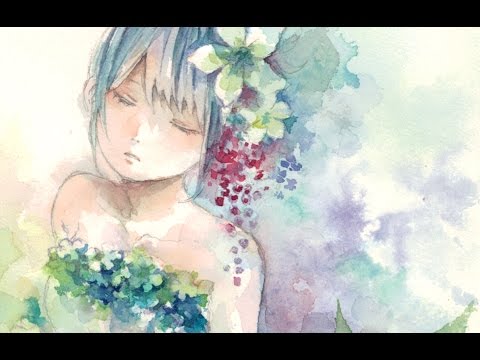 ベスト50 綺麗 水彩画 イラスト 女の子 無料イラスト集