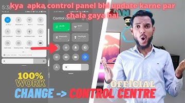 How to Change Control Center in MIUI 12 क्या आपका कंट्रोल पैनल भी चला गया है अपडेट करने के बाद #miui