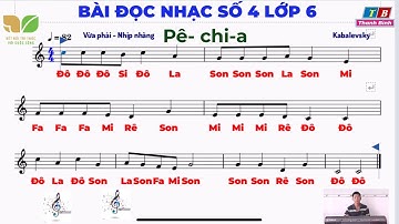 BÀI ĐỌC NHẠC SỐ 4 LỚP 6 KẾT NỐI TRI THỨC | Chuẩn | Có ghi tên nốt nhạc.#ketnoitrithucvoicuocsong