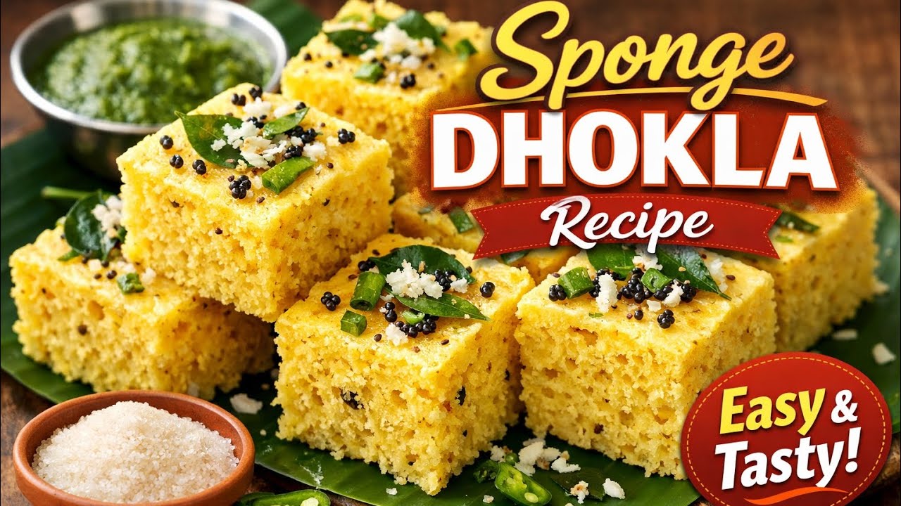 अगर कभी भी ढोकला खाने का Dil करे तो यह Recipe Try कर लो 10 मिनट में Spicy and Spongy Dhokla Ready 