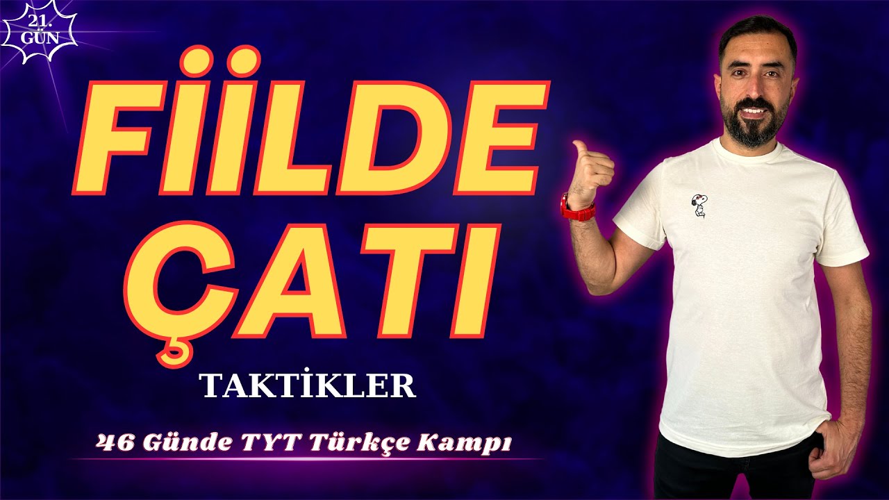 FİİLDE ÇATI (Fiil Çatısı)📌 46 Günde TYT TÜRKÇE Kampı 2024 +PDF📕(21.Gün) Deniz Hoca