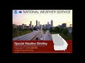 NWS Atlanta 'Special' Weather Briefing for Sunday April 19th 2020