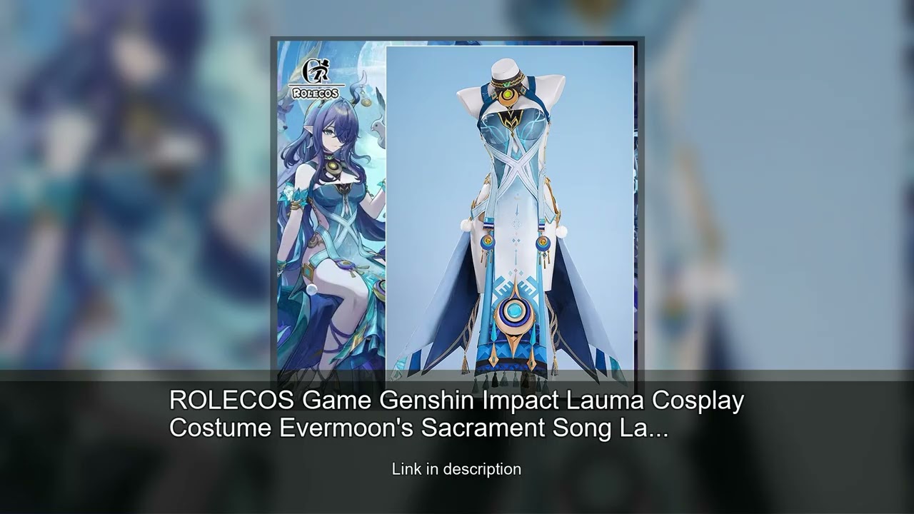 ROLECOS Game Genshin Impact Lauma Cosplay Costume Evermoon's Sacrament Song Lauma Halloween Wom