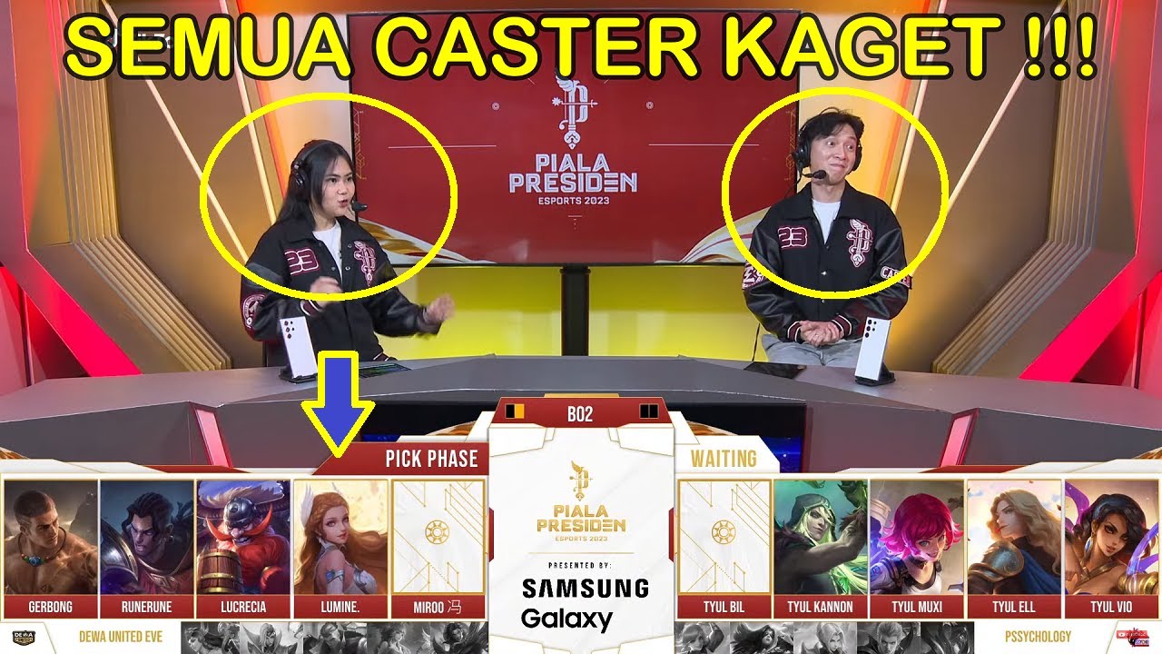 KAGET !! PERTAMA KALI ODETTE DI PILPRES 2023 !! DEWA UNITED EVE VS PSSYCHOLOGI GAME 2