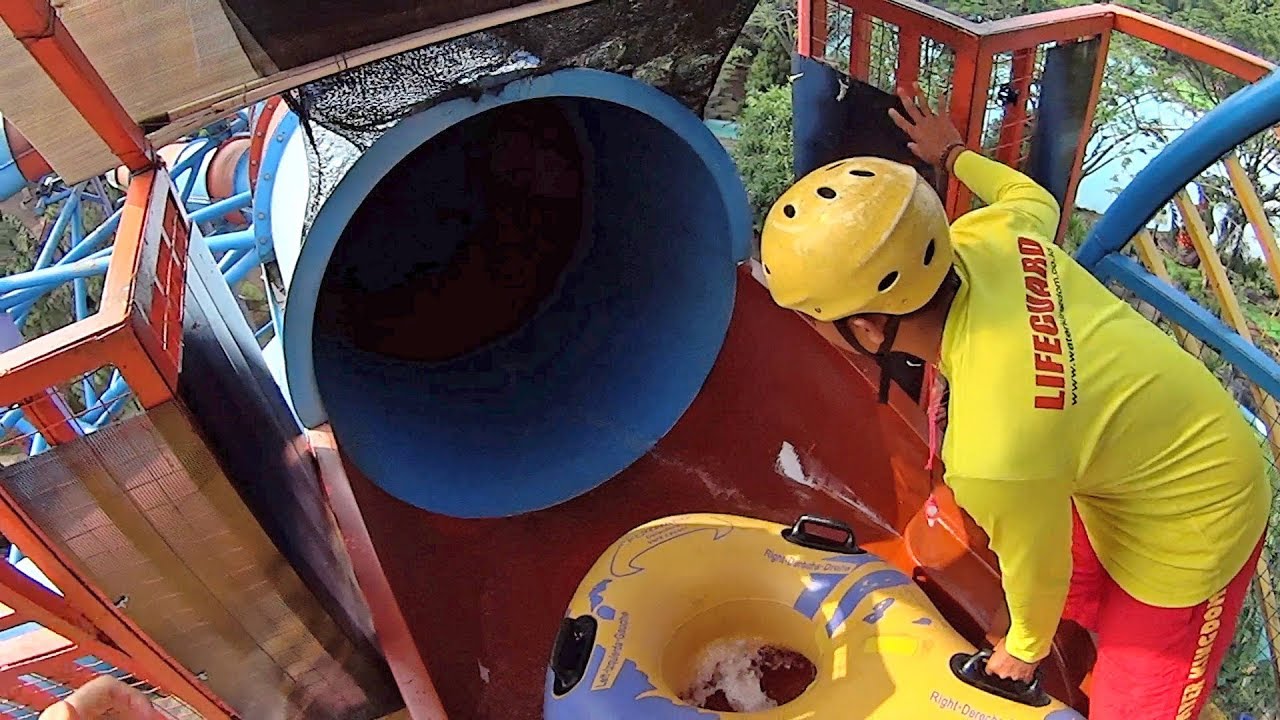 Strange Boomerang Slide at Water Kingdom Mekarsari YouTube
