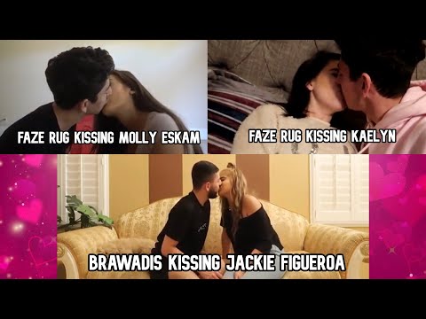 Faze Rug Kissing Molly Eskam, Faze Rug Kissing Kaelyn & Brawadis Kissing Jackie Figueroa