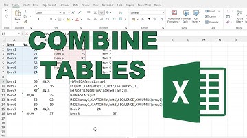 Hoe u de rijen van twee tabellen in Excel uitlijnt | LAMBDA