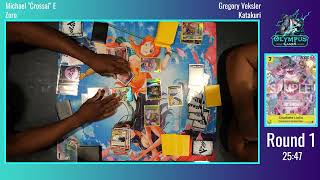 One Piece Card Game: Tournament Matches! Olympus Games and Champions Gaming OP03 Case Tournament!
