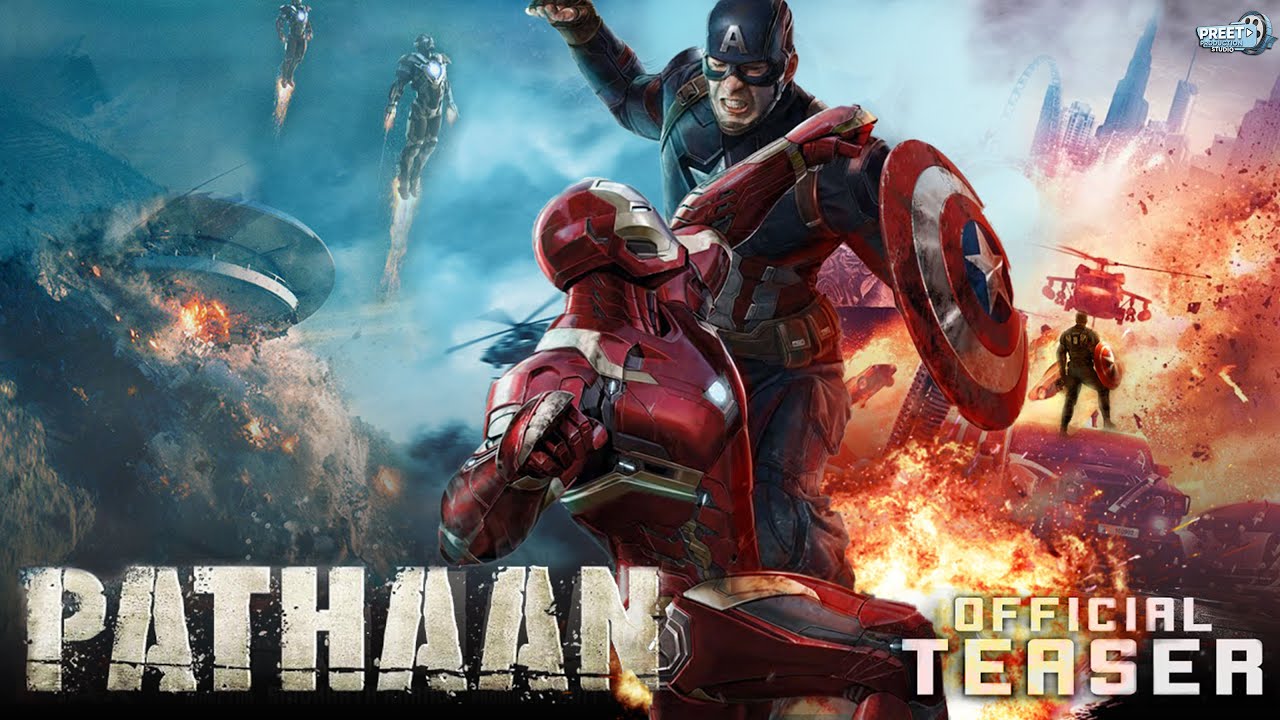 Pathaan  Official Teaser | Iron Man | Captain America | Preet Production Studio