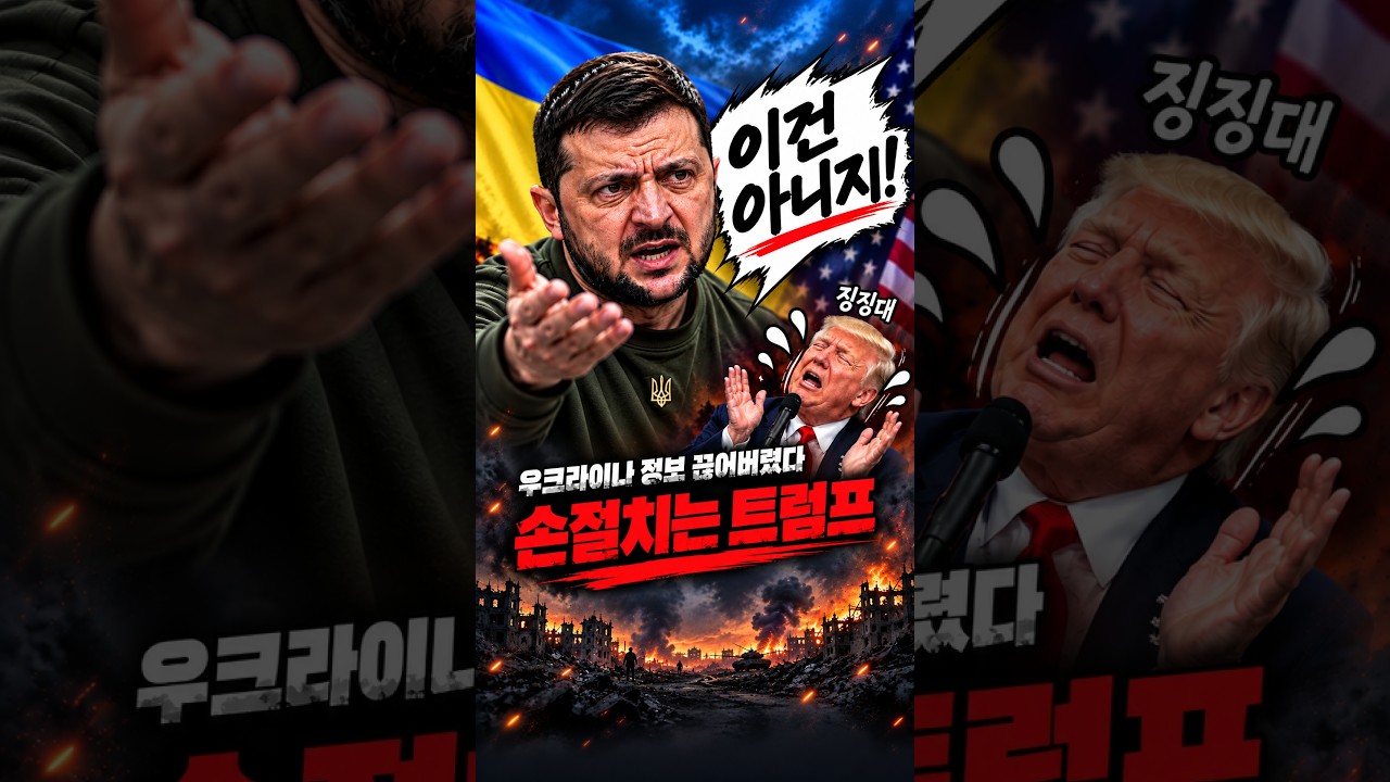 우크라이나 美 정보 끊어버렸다 "손절치는 트럼프" #젤렌스키 #트럼프 #우크라이나
