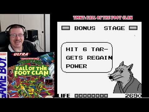 Real Time Playthrough: TMNT: Fall of the Foot Clan (Game Boy)