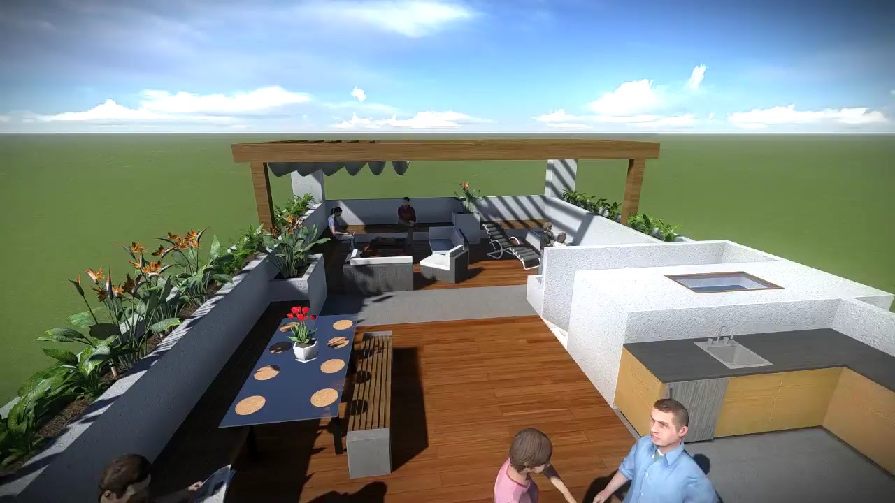 150114 Beach House Landscaping Roof deck YouTube