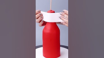 #Short Wine Bottle Shaped Cake Idea