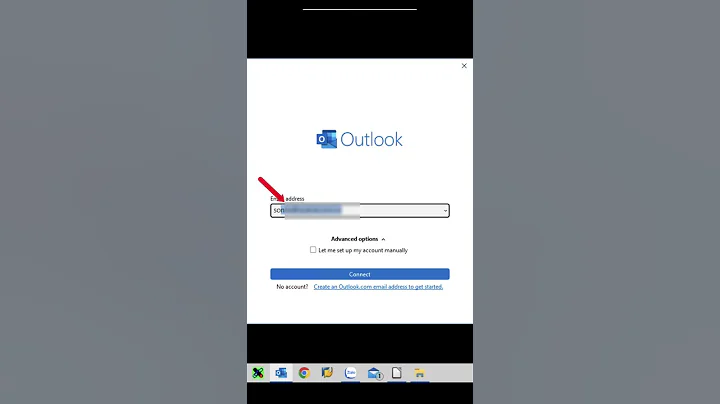 How to setup your work email with Outlook #shorts