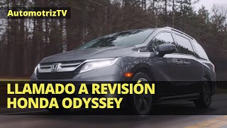 Llamado a Revisión para el Honda Odyssey