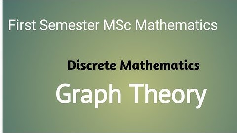 Graph theory /// first pg mathematics