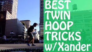 10517c How to hoop with two hoops   twin hoops   double hoop tricks