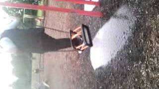 Swing and puddle