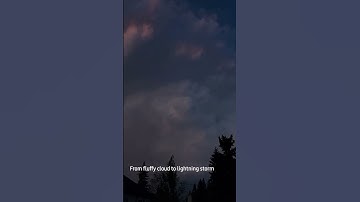 from fluffy cloud to lightning storm #storm #fluffy #lightning #clouds #timelapse #arianagrande