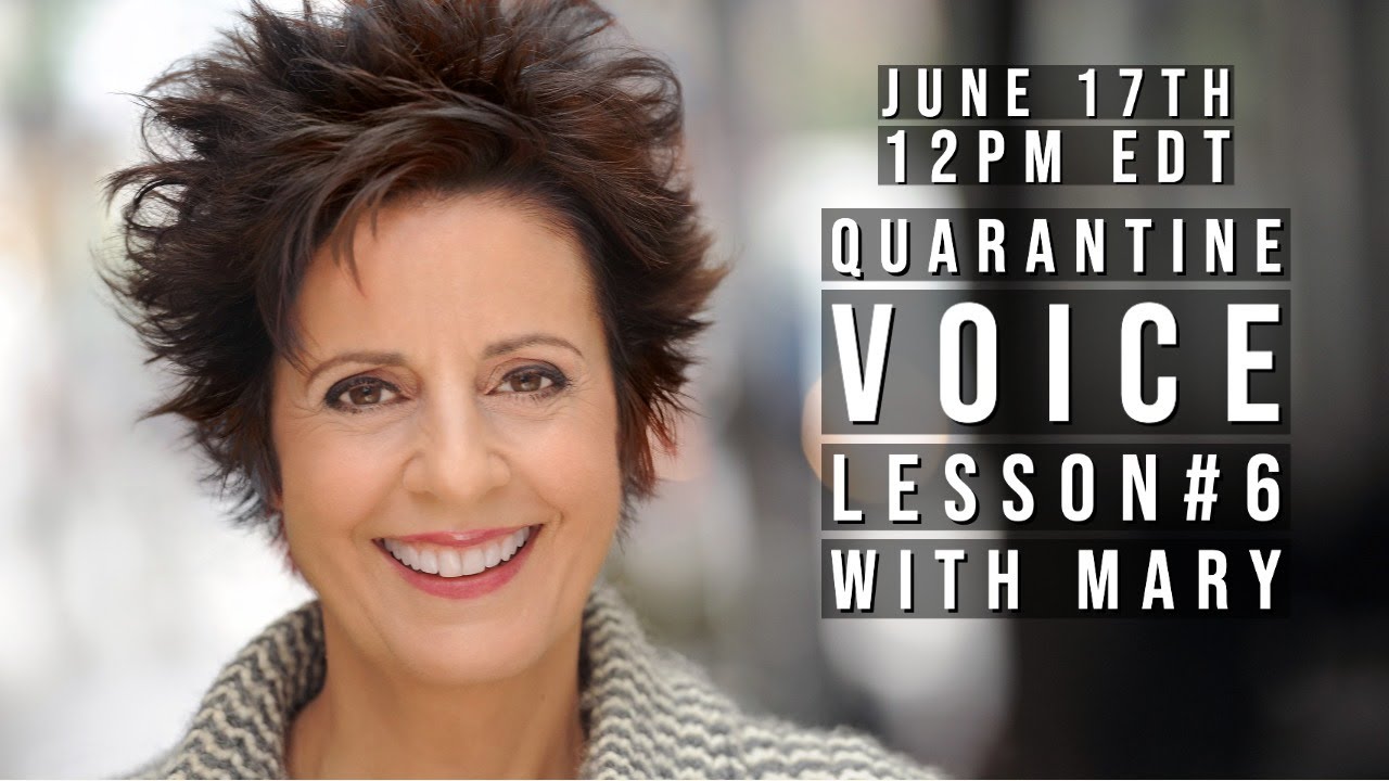 #6 Quarantine Voice Lesson with Mary, ALL THAT JAZZ from CHICAGO, June 17th, 2020!
